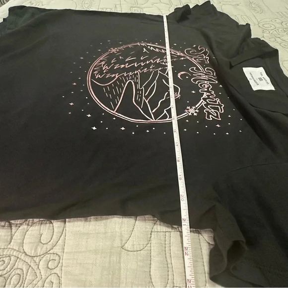 Anthropologie Sol Angeles L St Moritz Graphic Tee Copper Vintage Inspired - Picture 5 of 9